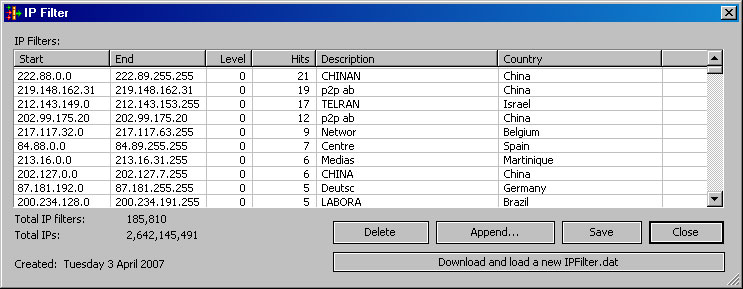 IpFilter Update